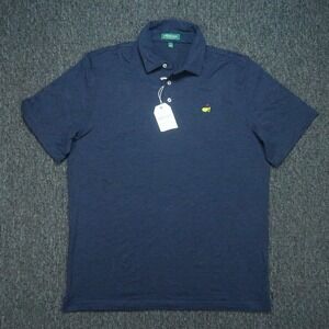 Masters Classics Shirt Men Large Blue Augusta National Golf Polo Short Sleeve